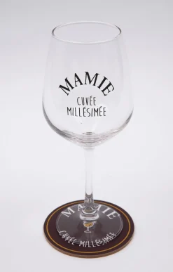 Coffret verre et sous-verre Mamie -