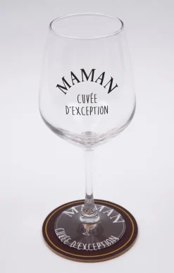 Coffret verre et sous-verre Maman -