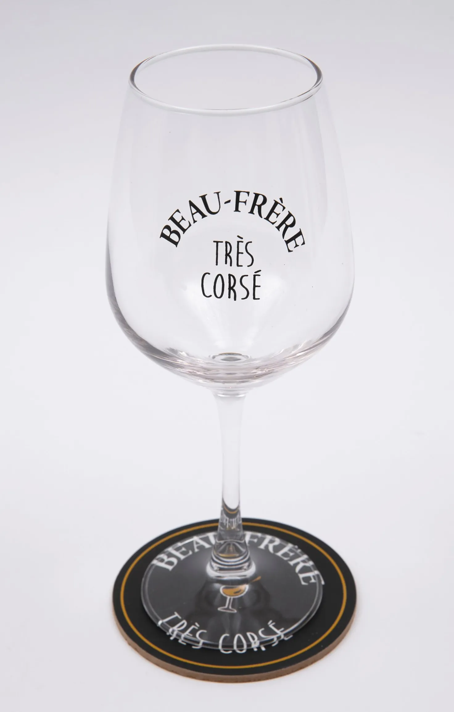 Coffret verre et sous-verre Beau-Frère -