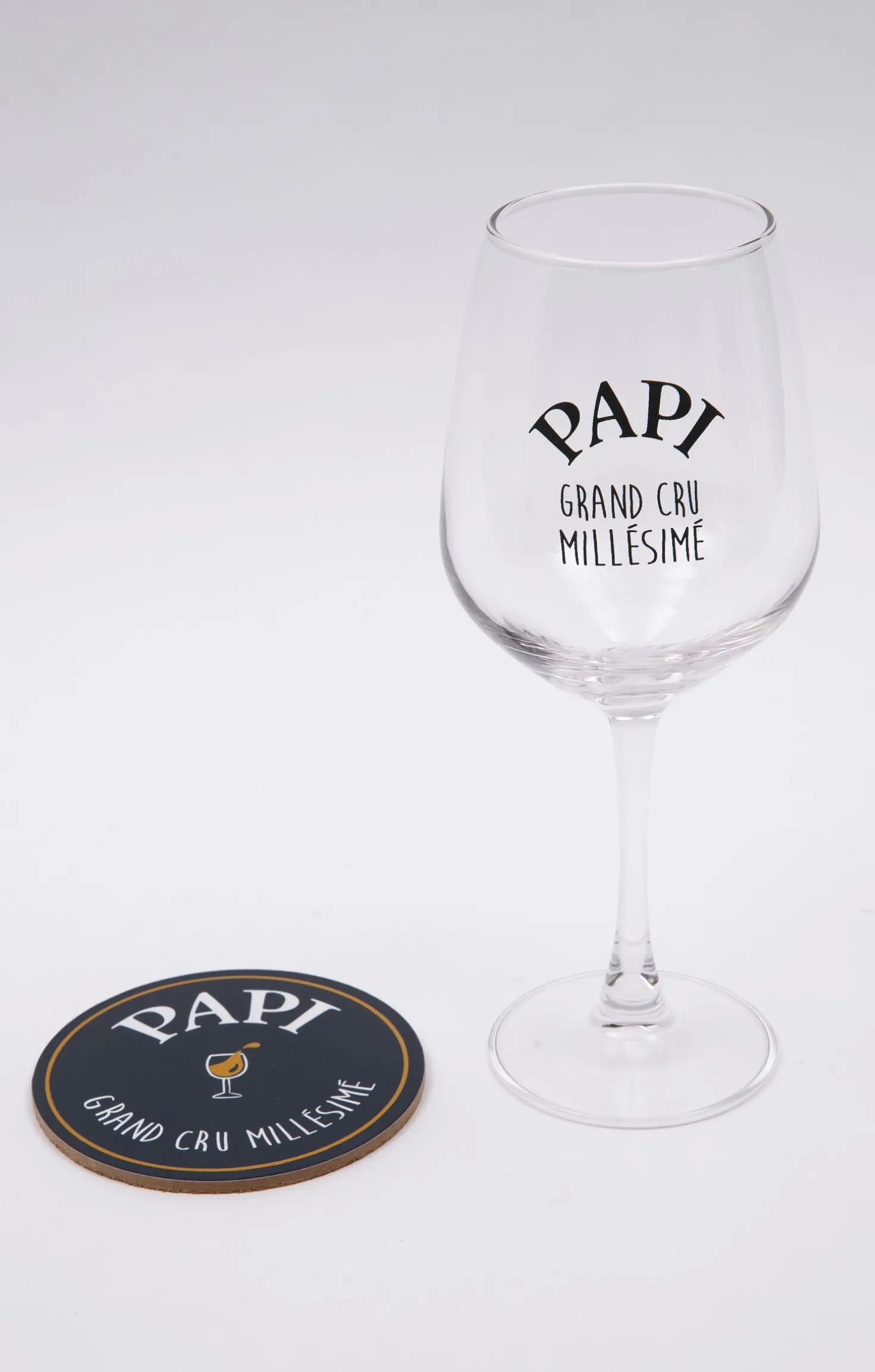 Coffret verre et sous-verre Papi -