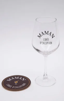 Coffret verre et sous-verre Maman -