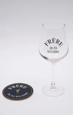 Coffret verre et sous-verre Frère -