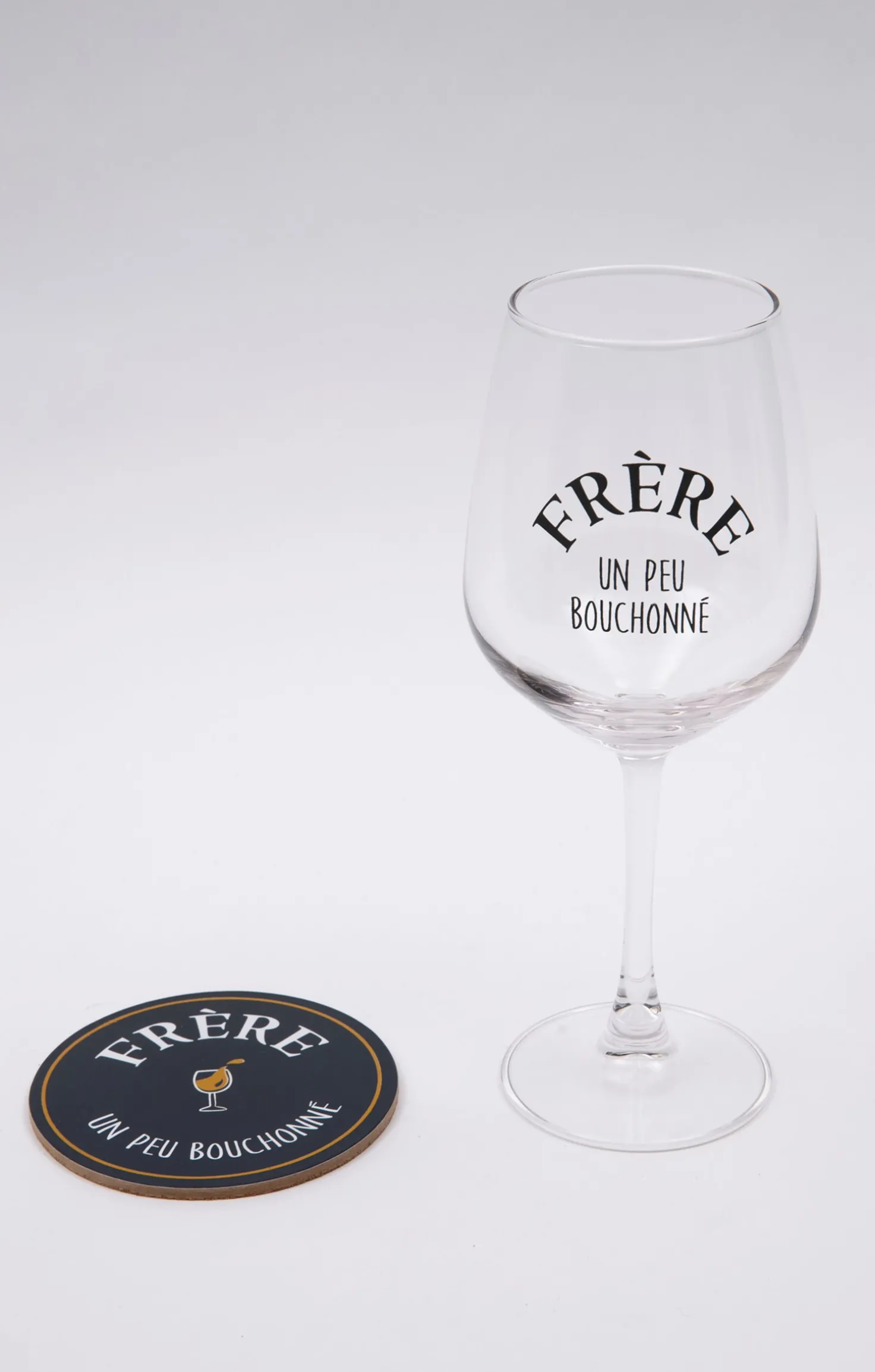 Coffret verre et sous-verre Frère -