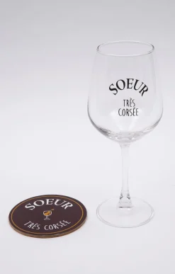 Coffret verre et sous-verre Soeur -