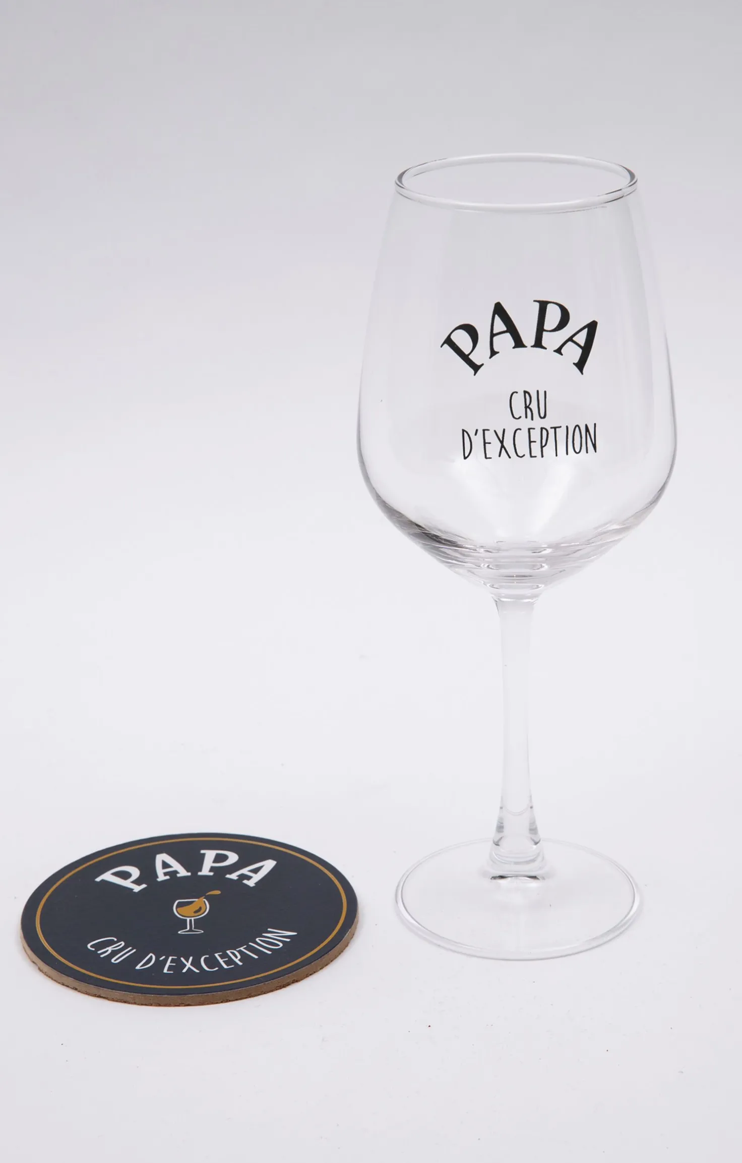 Coffret verre et sous-verre Papa -