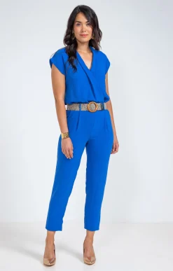 Combinaison avec ceinture rafia -