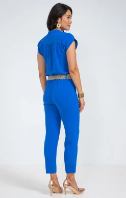 Combinaison avec ceinture rafia -