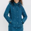 Doudoune longue en duvet et en plumes -