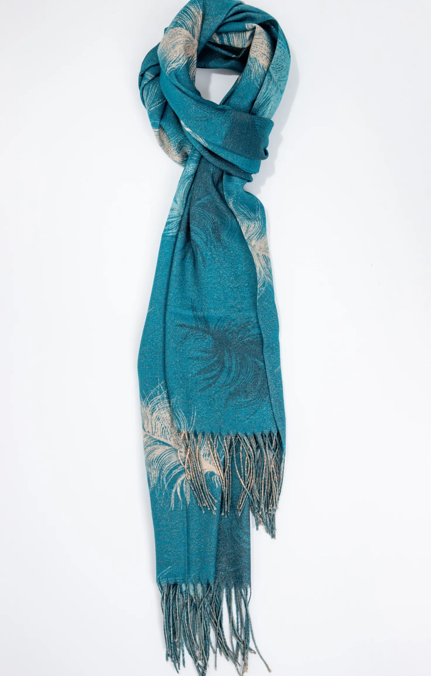 FOULARD EN JACQUARD LEGER TISSE -