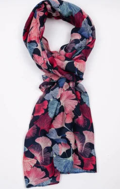 Foulard imprimé ginkgo -