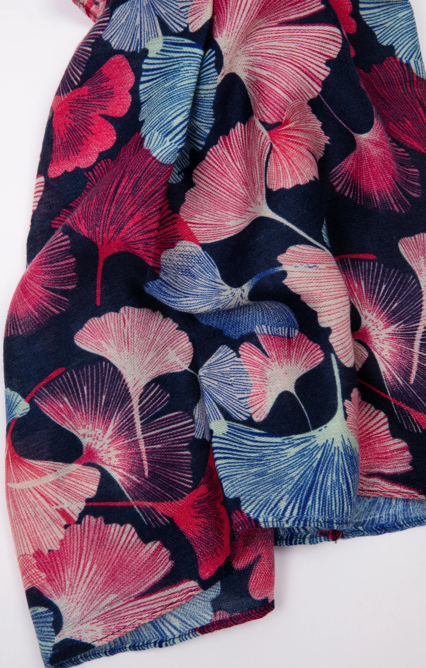 Foulard imprimé ginkgo -