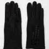 Gants tricot détail nœud -