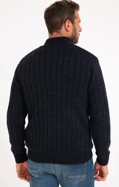 Gilet côte doublé sherpa -