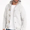 Gilet doublé sherpa avec capuche -
