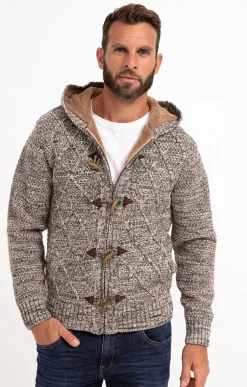Gilet doublé sherpa avec capuche -