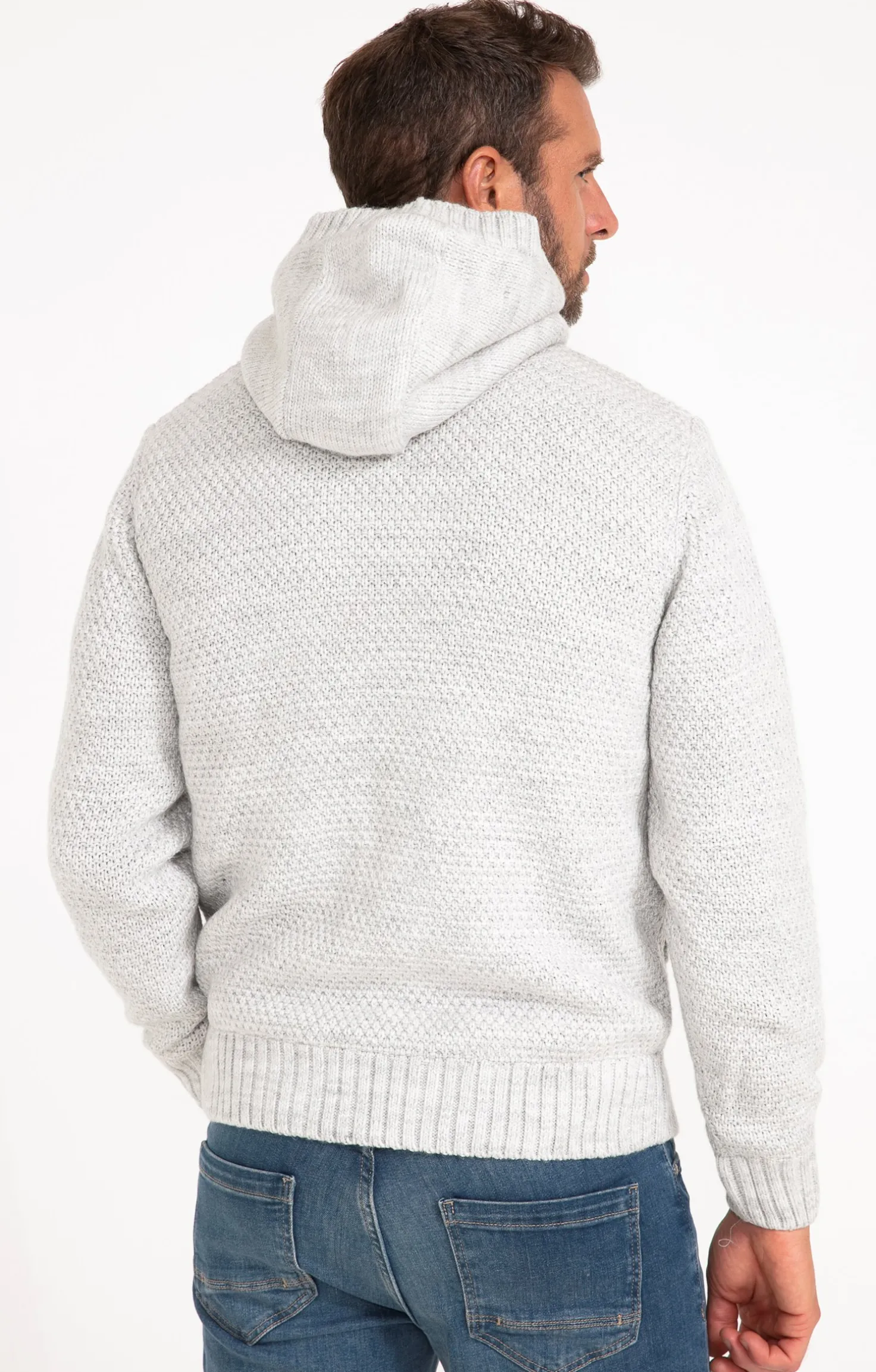 Gilet doublé sherpa avec capuche -