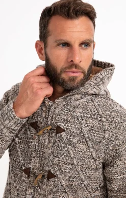 Gilet doublé sherpa avec capuche -