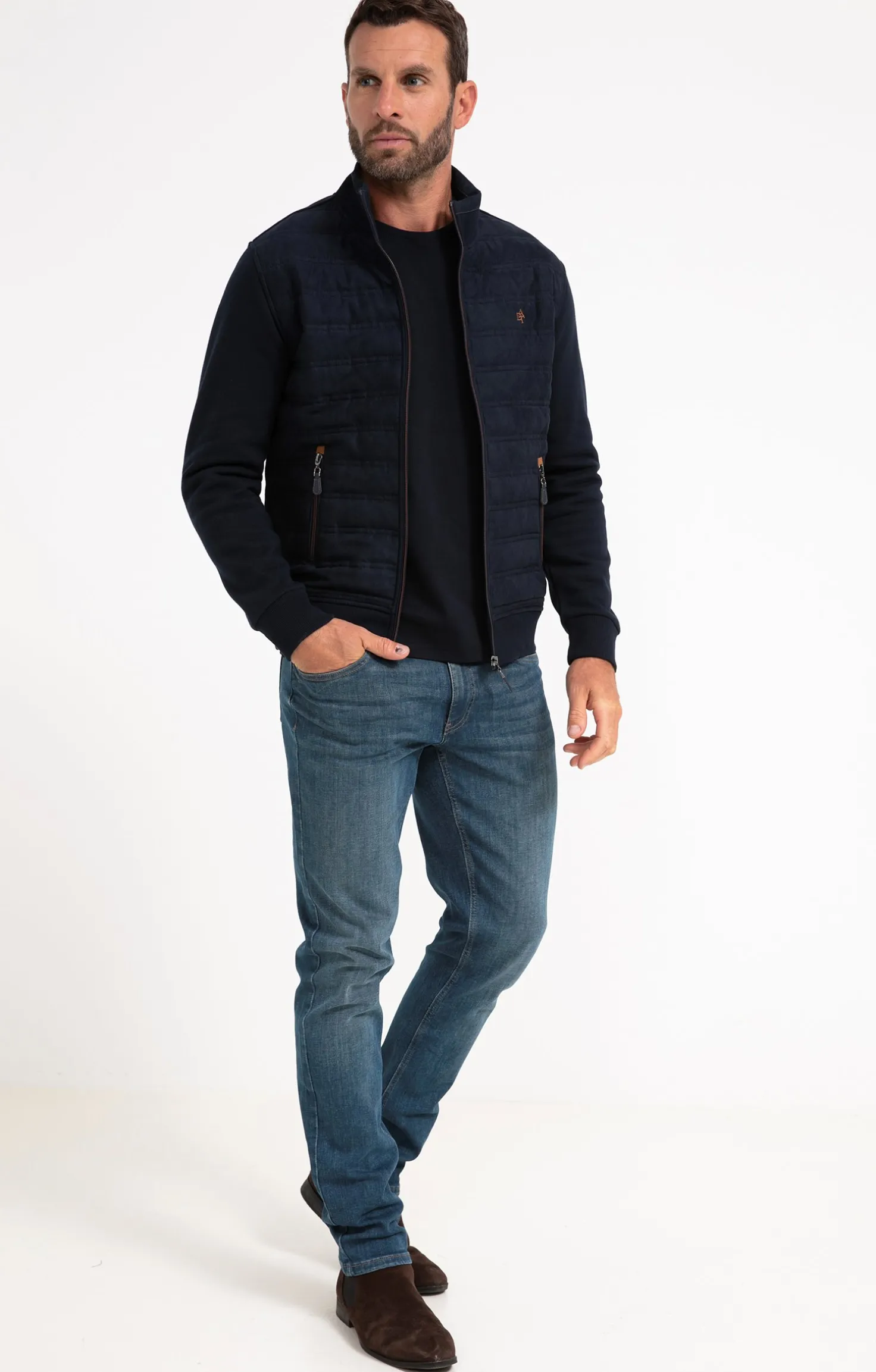 Gilet manches longues Paddy Navy -