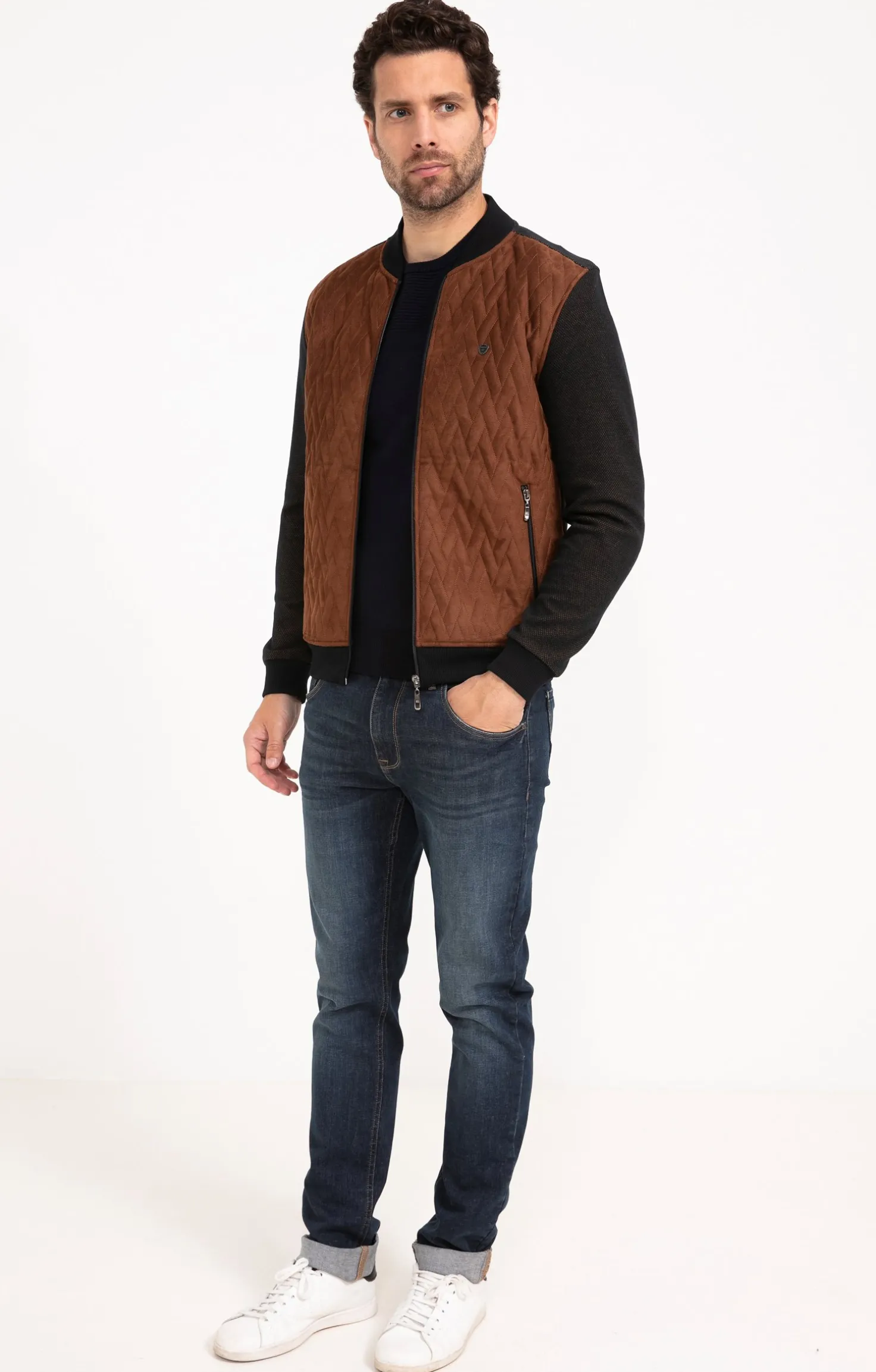 Gilet manches longues Teddy color -