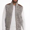 Gilet sans manche doublé sherpa -