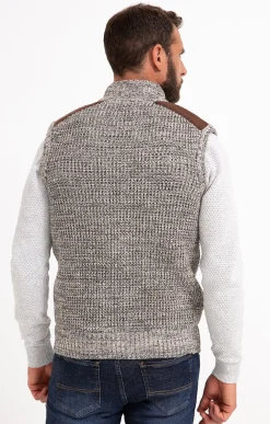 Gilet sans manche doublé sherpa -