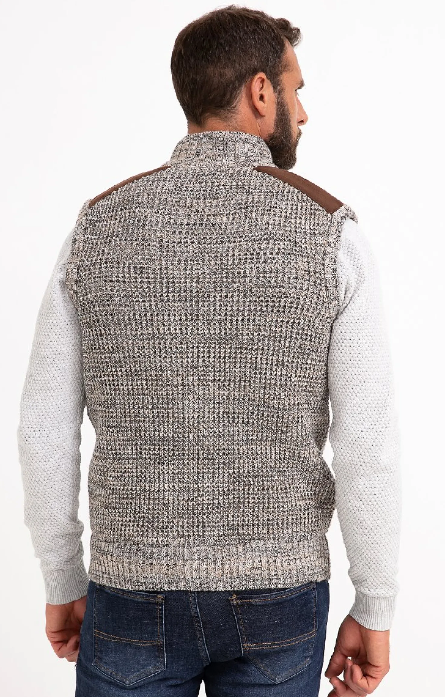 Gilet sans manche doublé sherpa -