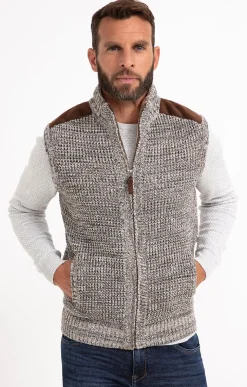 Gilet sans manche doublé sherpa -