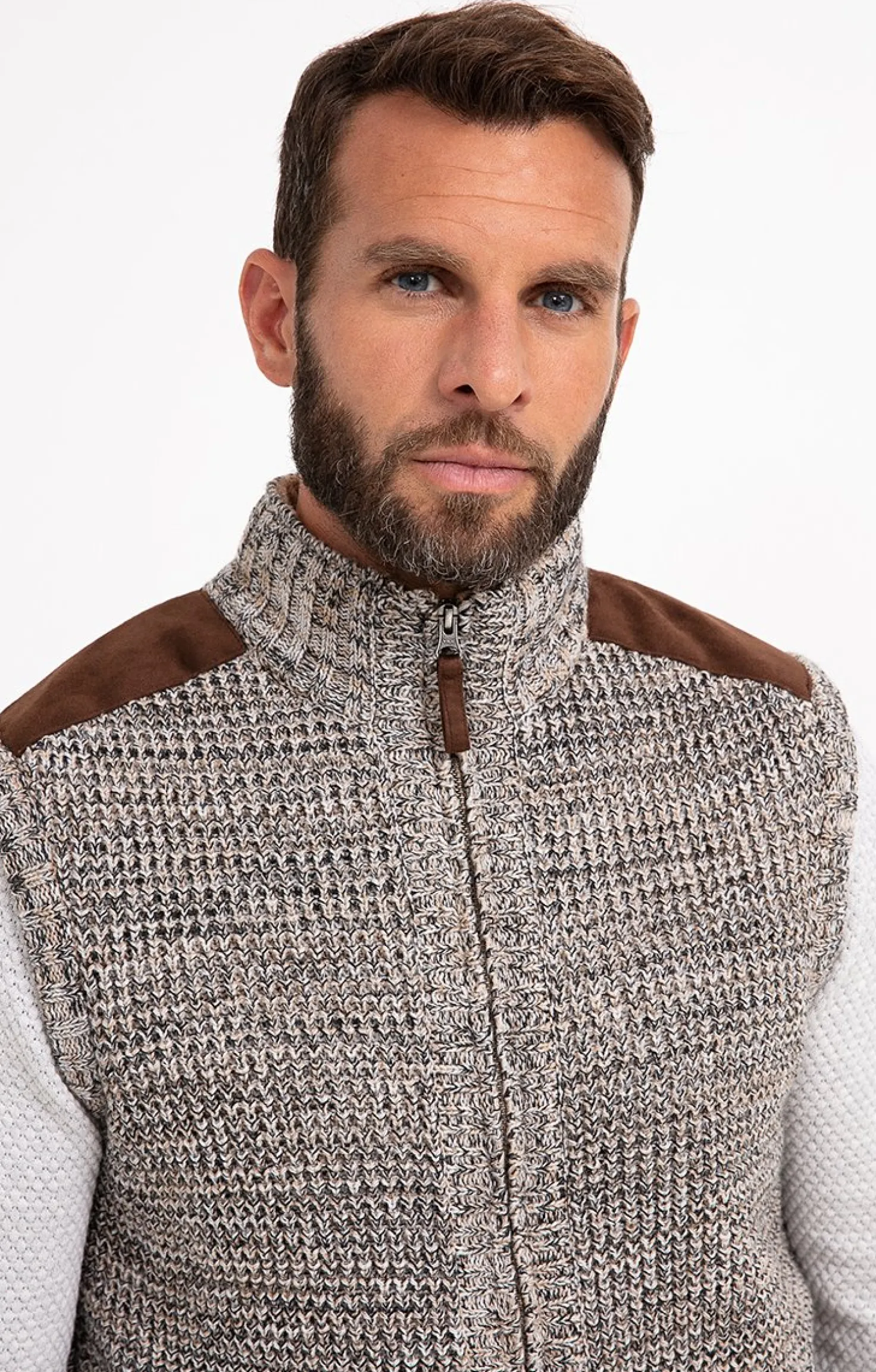 Gilet sans manche doublé sherpa -