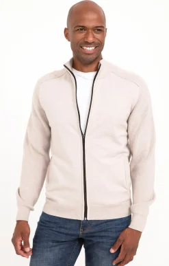 Gilet uni détails camel -