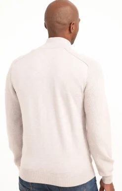 Gilet uni détails camel -