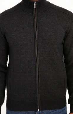 Gilet uni détails camel -
