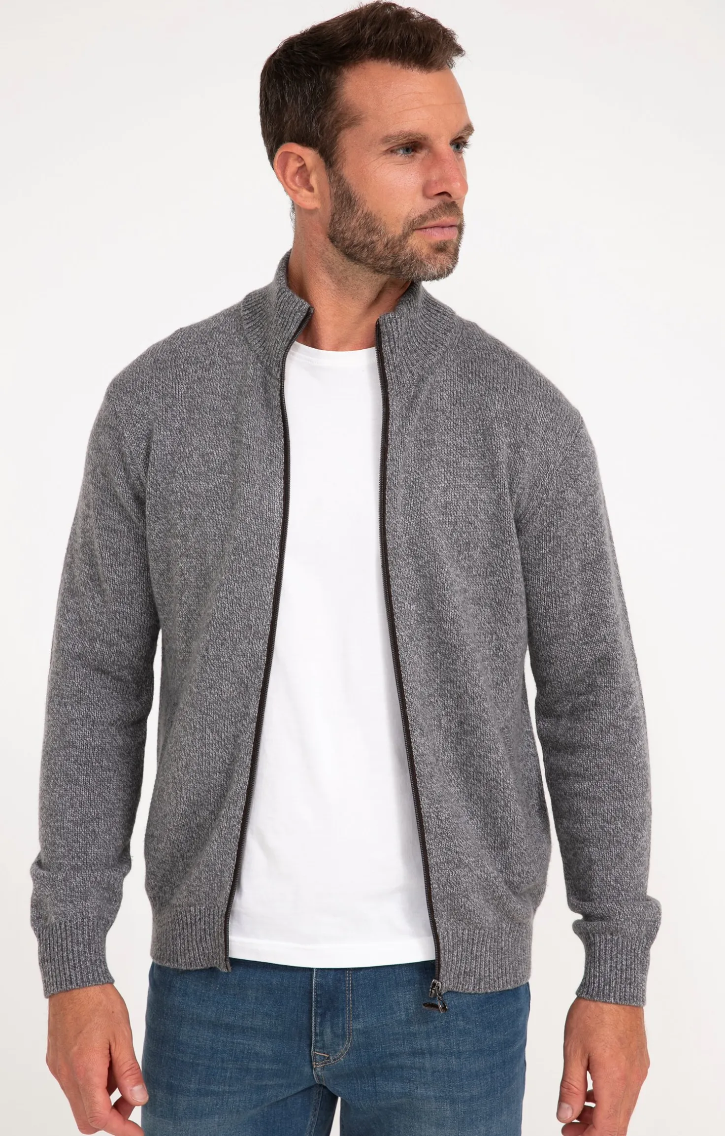 Gilet uni en laine -