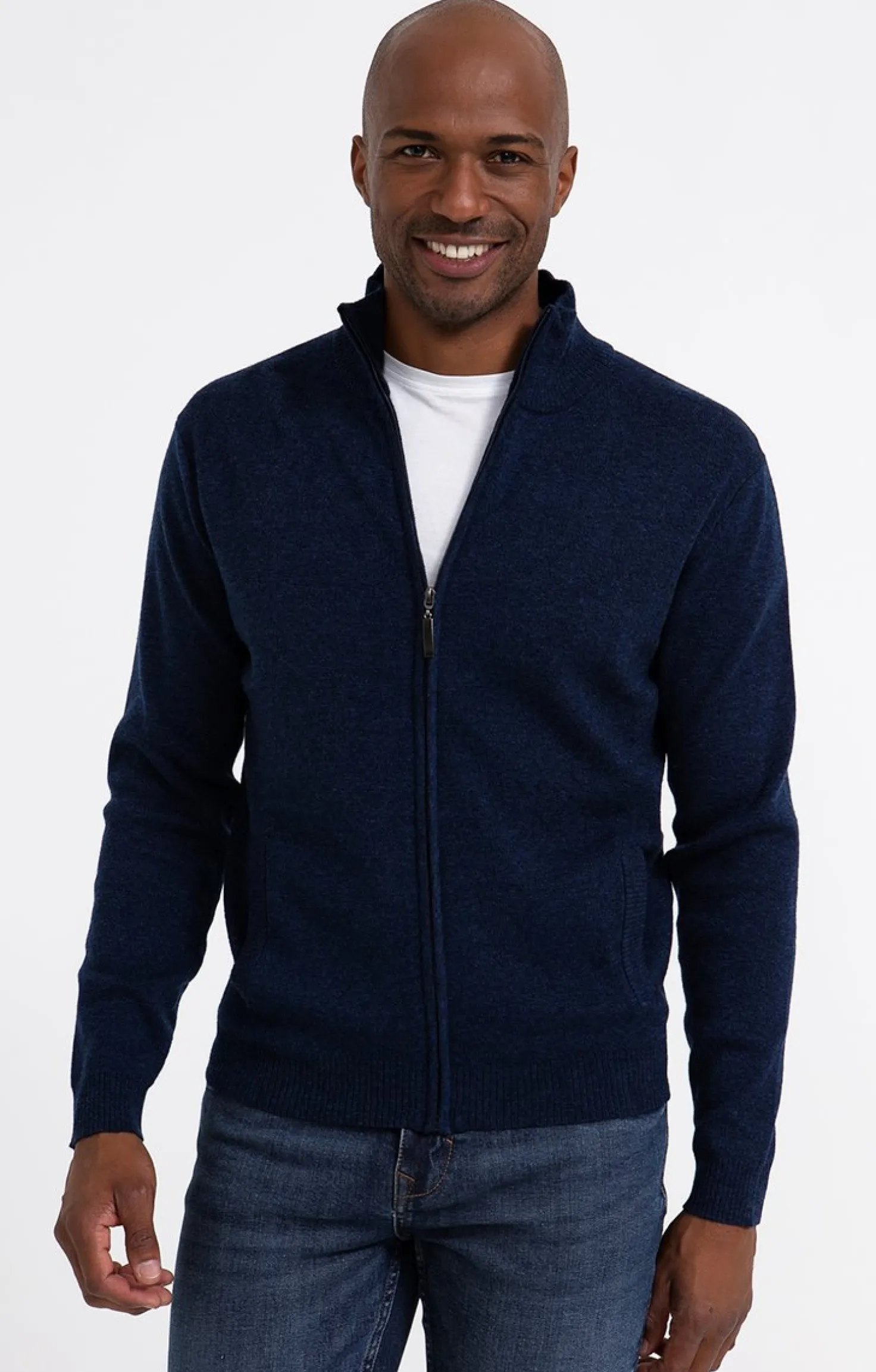 Gilet uni zippé -