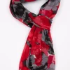 Grand foulard motifs fleurs -