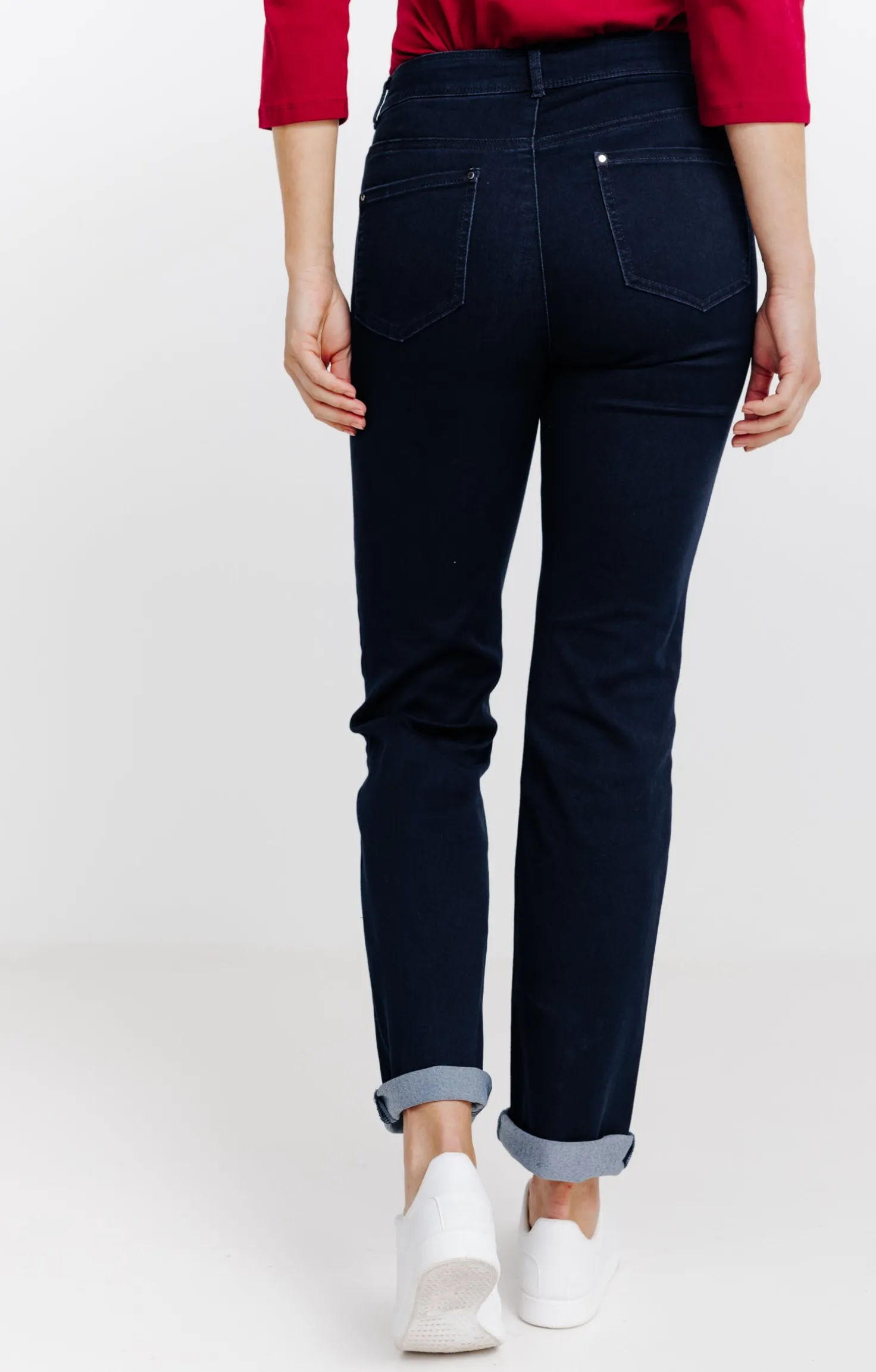 Jean droit détails sequins -