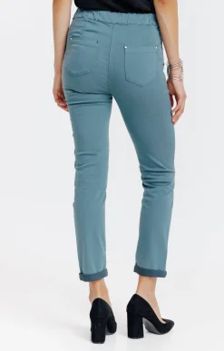 Jogging coton stretch élastiqué dos -