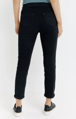 Jogging coton stretch élastiqué dos -