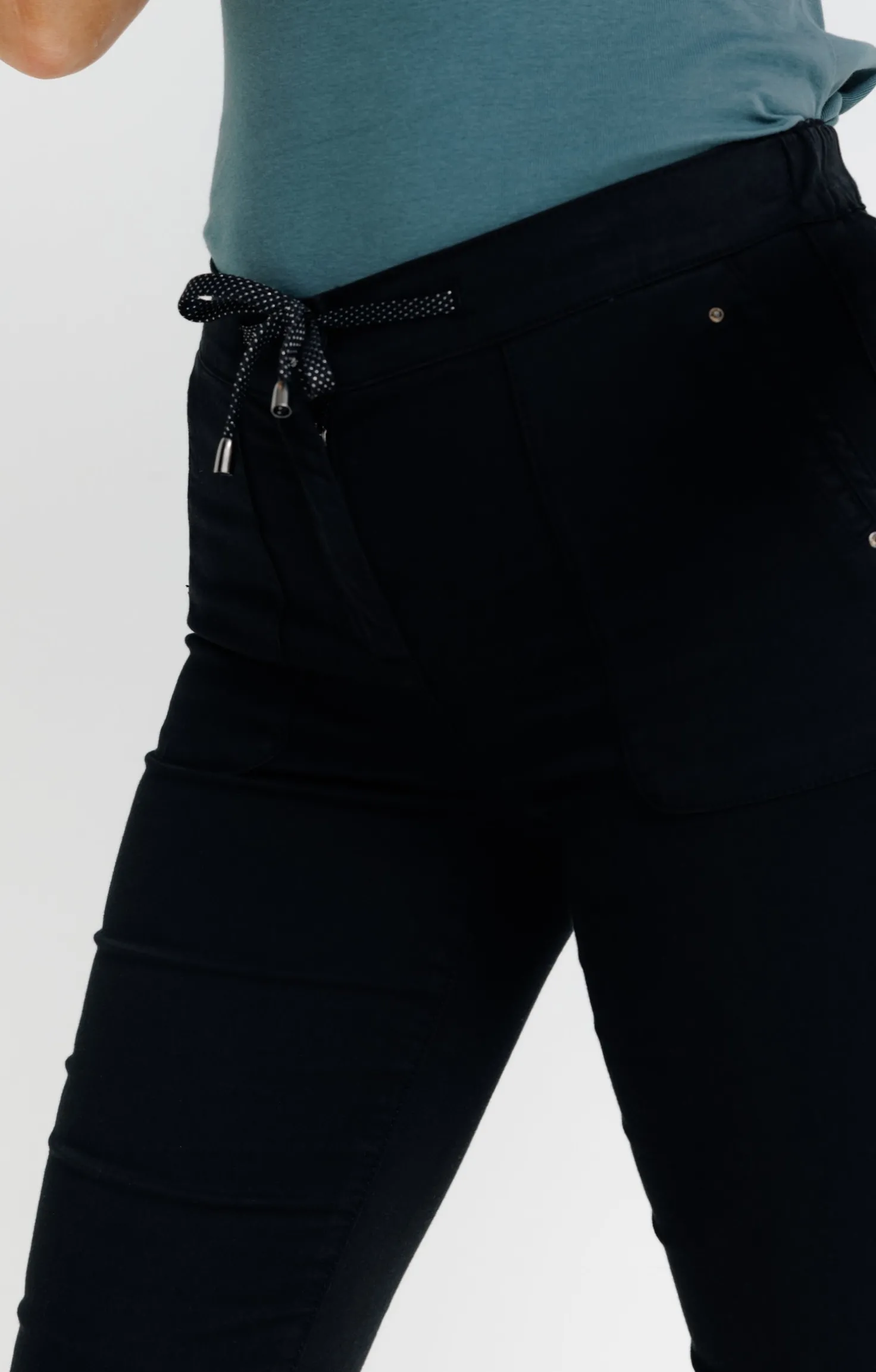 Jogging coton stretch élastiqué dos -
