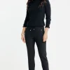 Jogging fluide détail bouton -