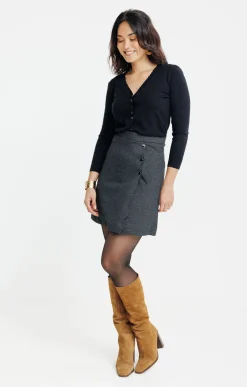 Jupe en maille fantaisie -