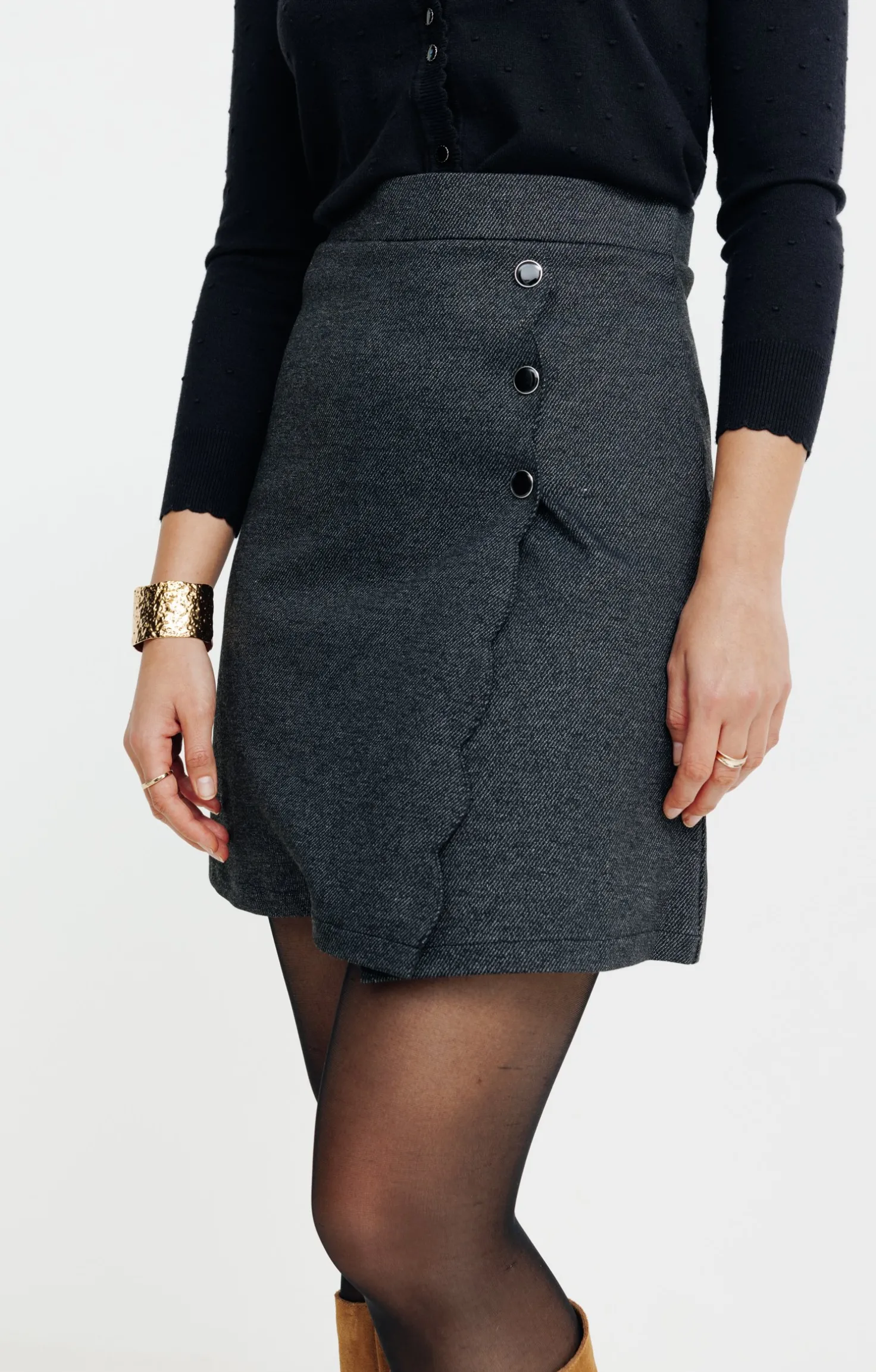 Jupe en maille fantaisie -