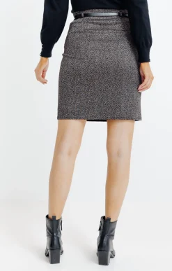 JUPE JACQUARD - FANTAISIE AVEC CEINTURE -