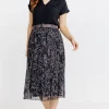 JUPE LONGUE DOUBLE AVEC CEINTURE -