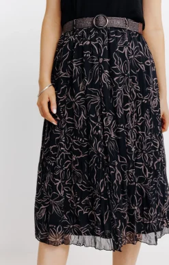 JUPE LONGUE DOUBLE AVEC CEINTURE -
