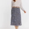 JUPE LONGUE DOUBLEE AVEC CEINTURE -