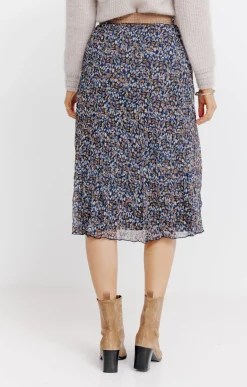 JUPE LONGUE DOUBLEE AVEC CEINTURE -