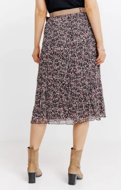 JUPE LONGUE DOUBLEE AVEC CEINTURE -