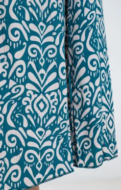 Jupe longue imprimée avec ceinture -