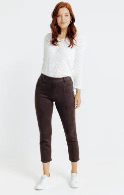 legging suédine détail clous -