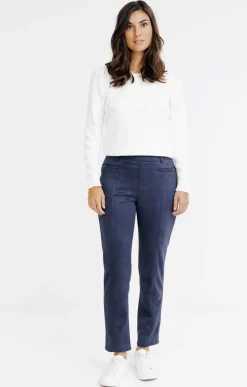 legging suédine détail clous -
